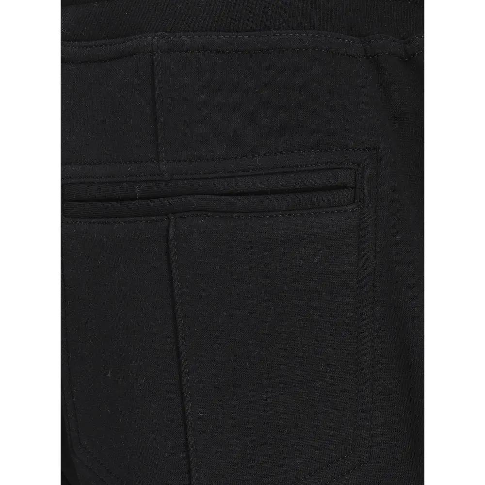 Pantalon de jogging en coton noir Brunello Cucinelli (pantalon de sport)