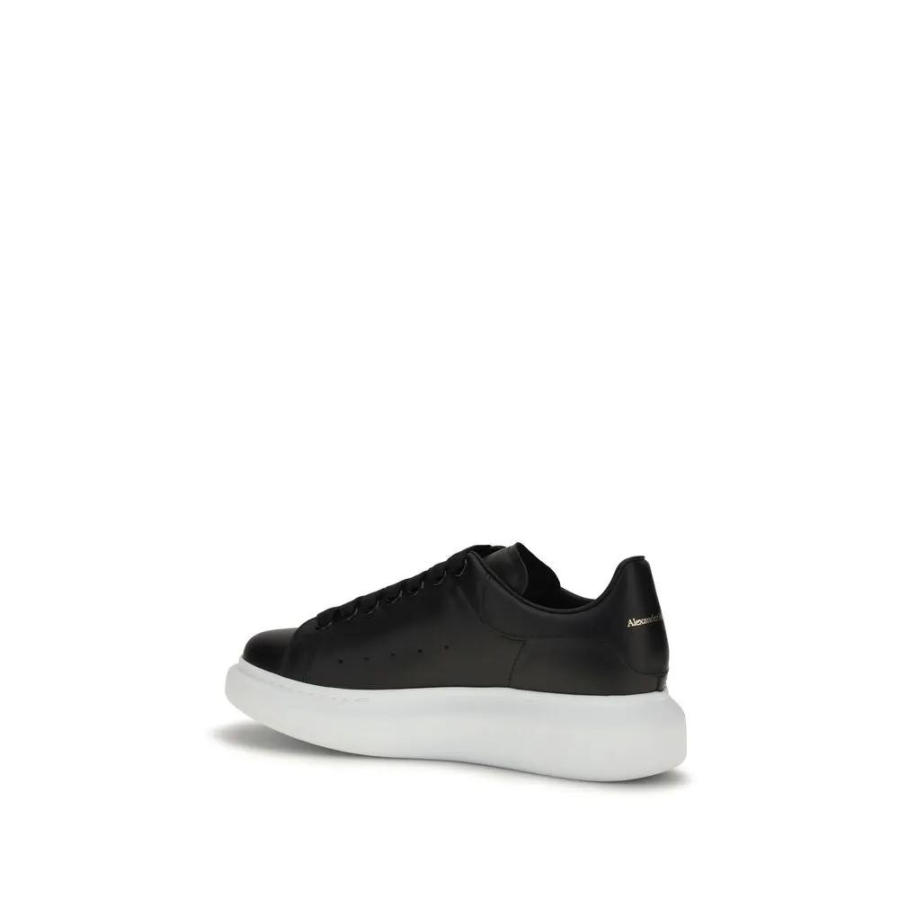 Baskets à plateforme Alexander McQueen Bos Taurus en cuir de veau noir