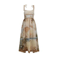 Robe décontractée en lin beige Zimmermann