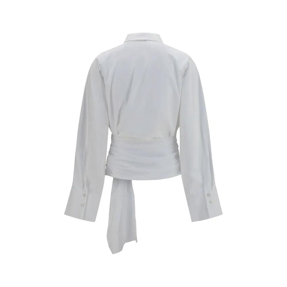 7FOR White Cotton Dress Shirt