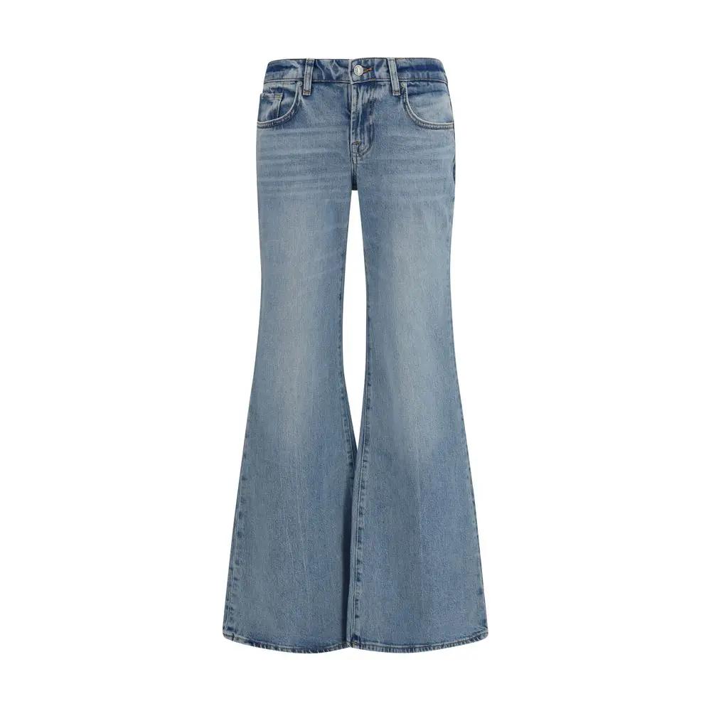 Jean évasé en coton bleu 7FOR