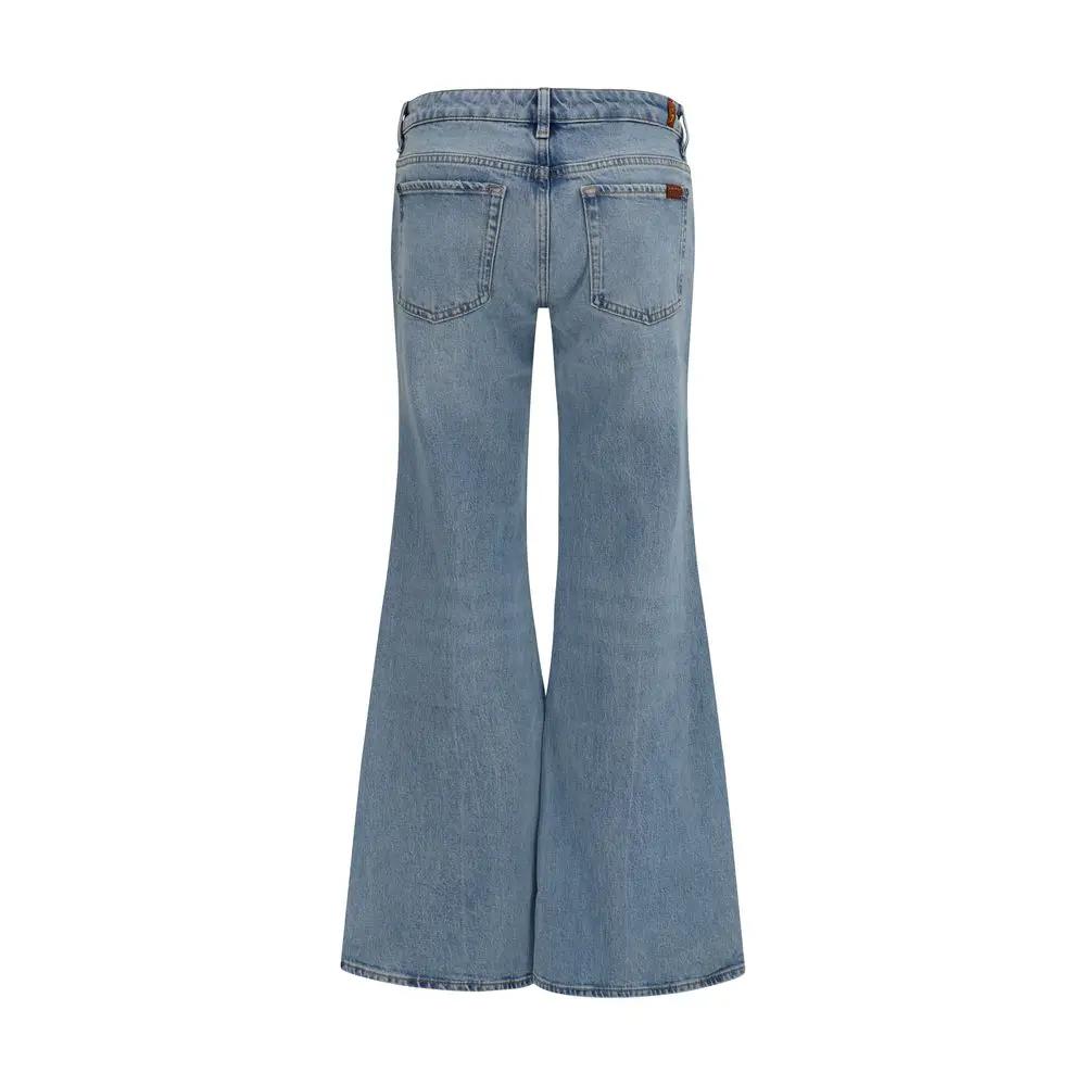 Jean évasé en coton bleu 7FOR