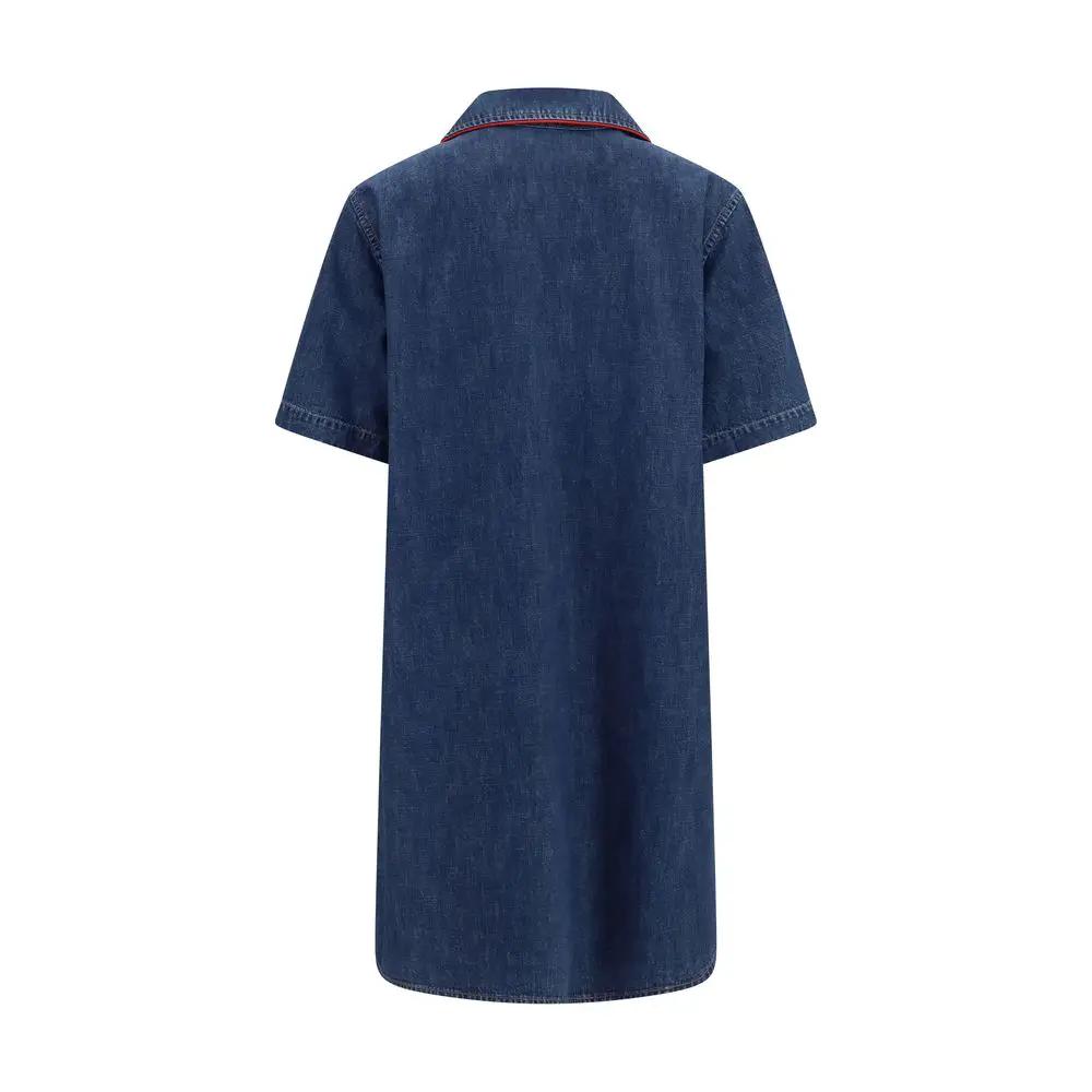 Robe décontractée en coton bleu Valentino