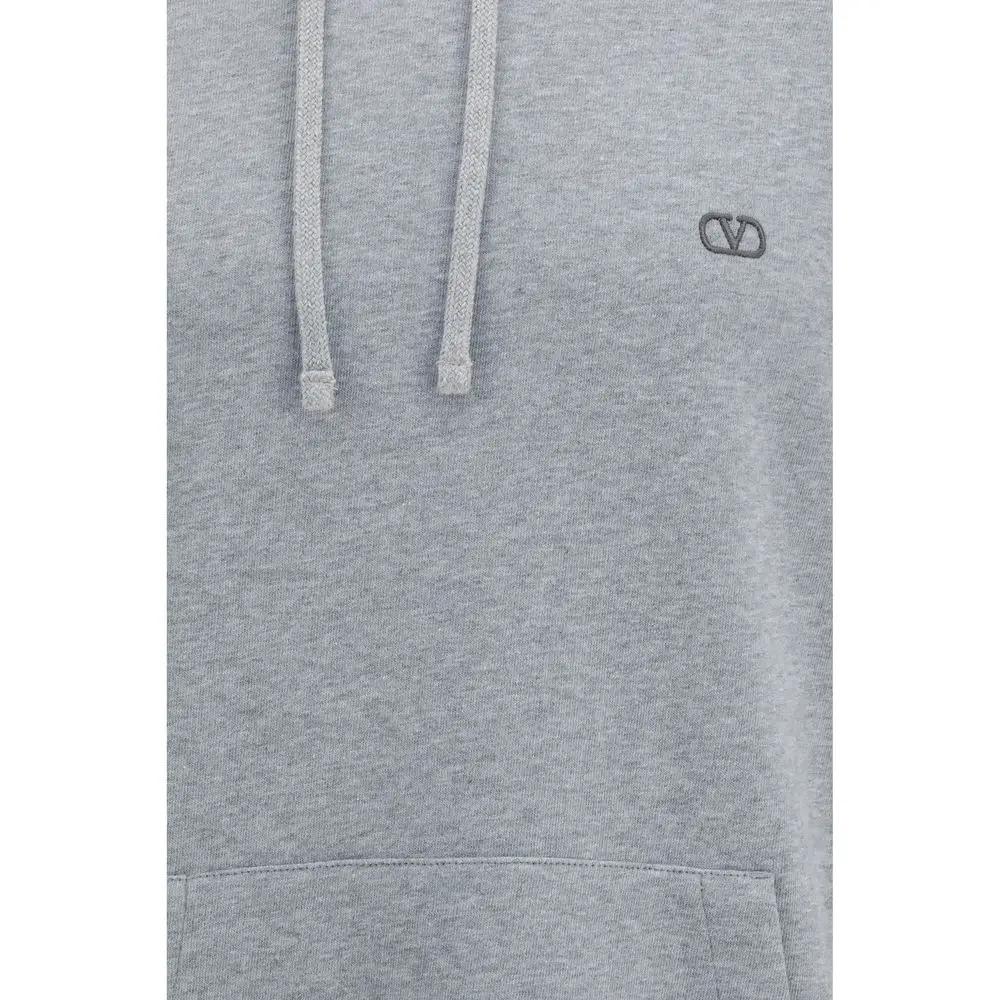 Sweat-shirt en coton gris Valentino