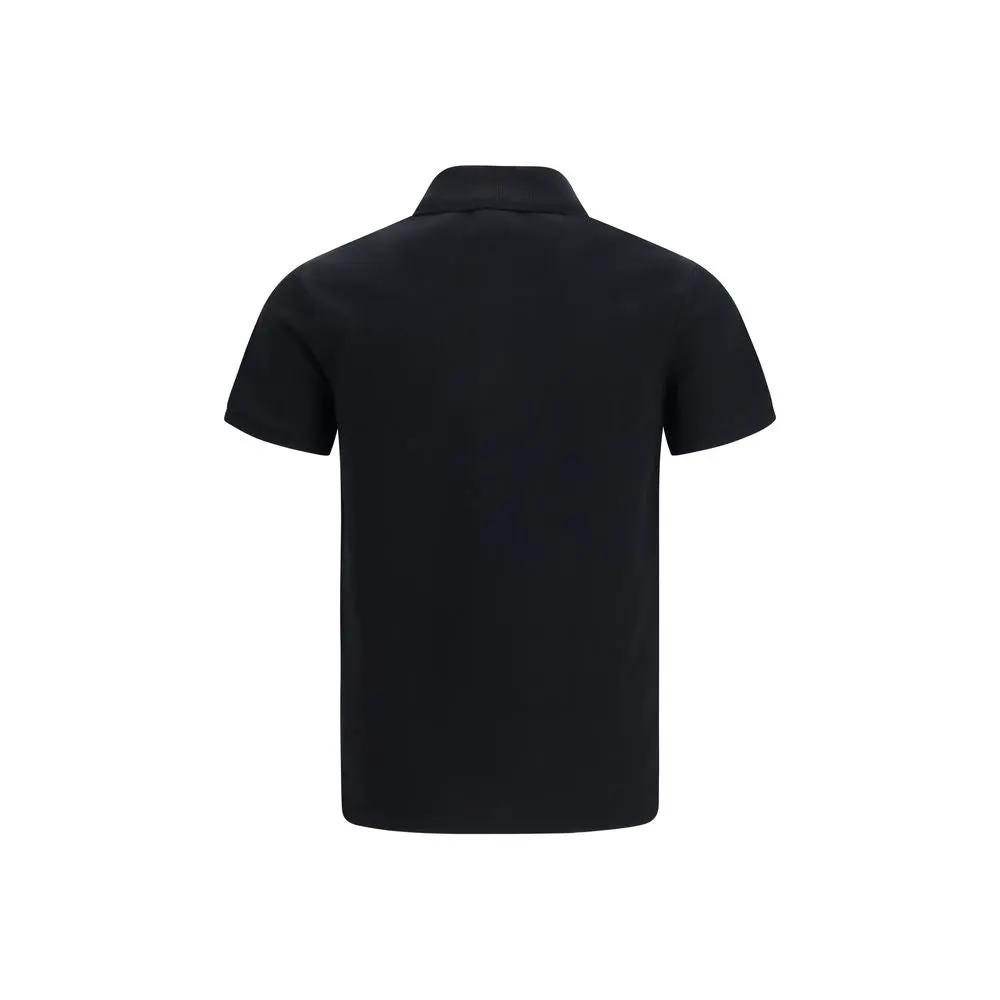 Polo Balmain en coton noir