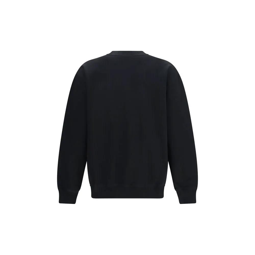 Balmain Black Cotton Sweatshirt