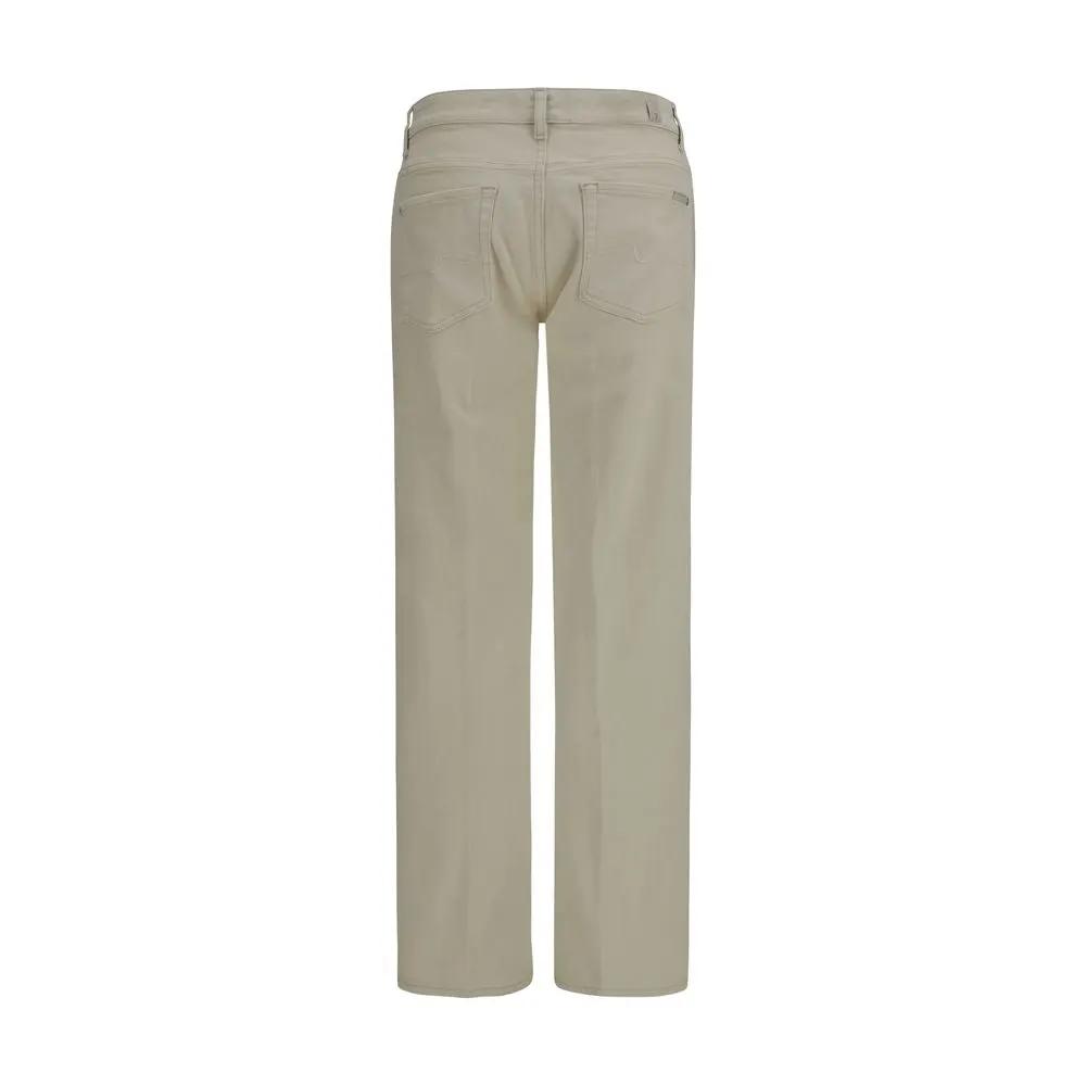 Jean droit en coton beige 7FOR