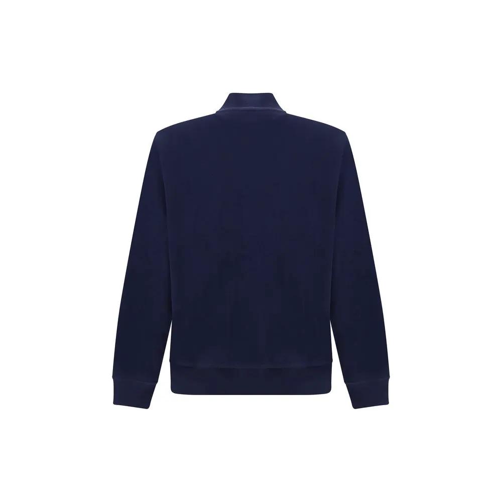 Brunello Cucinelli Blue Cotton Sweatshirt