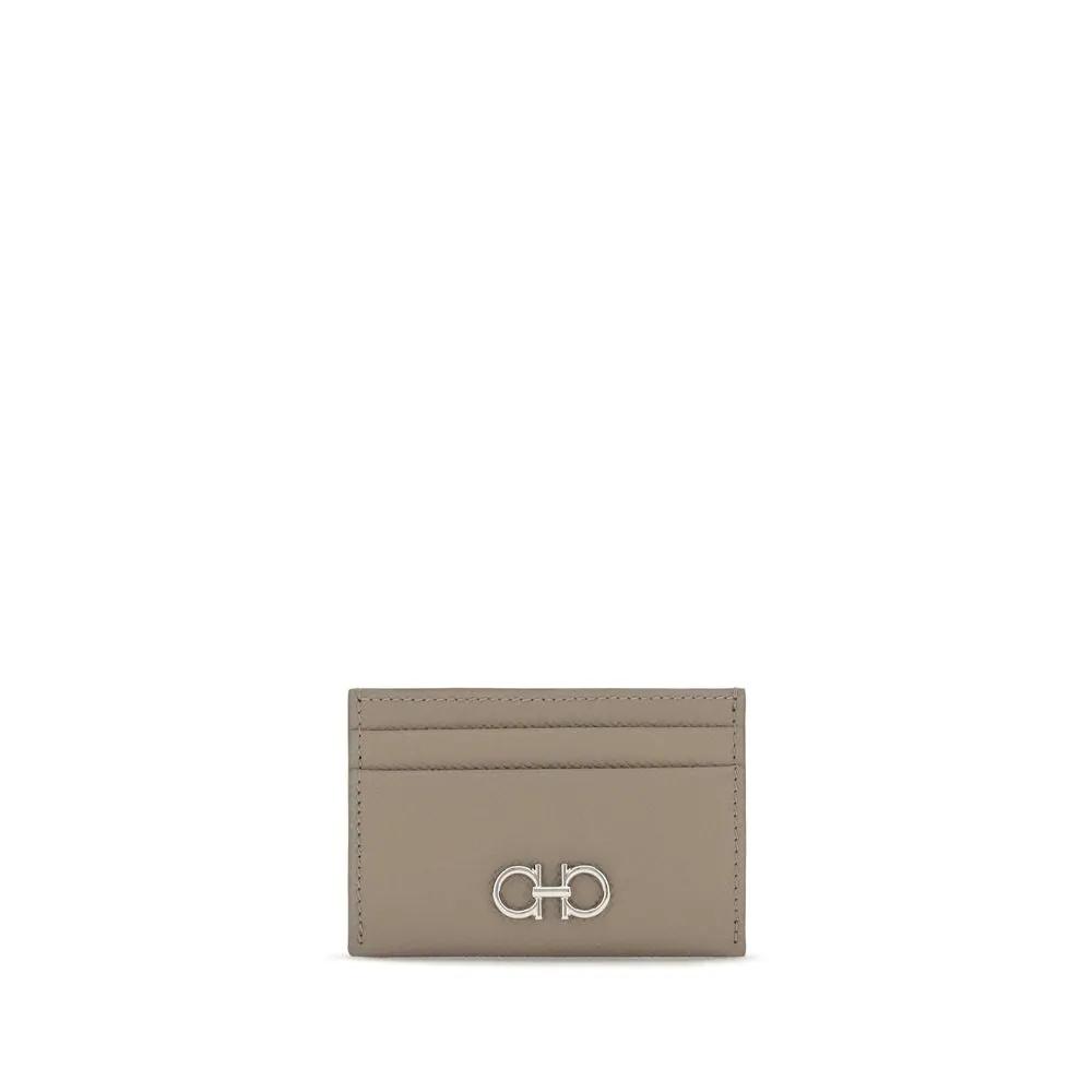 Ferragamo Beige Calf Leather Bos Taurus Wallet