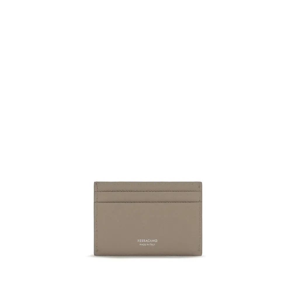 Ferragamo Beige Calf Leather Bos Taurus Wallet