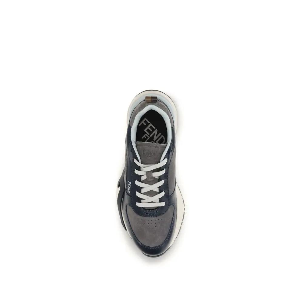 Fendi Multicolor Calf Leather Bos Taurus Athletic Sneakers