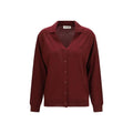 Miu Miu Bordeaux Wool Oves Aries Cardigan