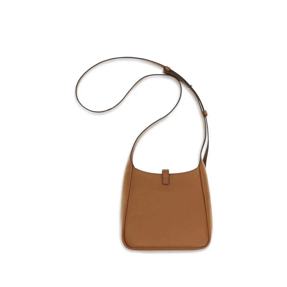 Sac à bandoulière Tory Burch en cuir de veau marron Bos Taurus