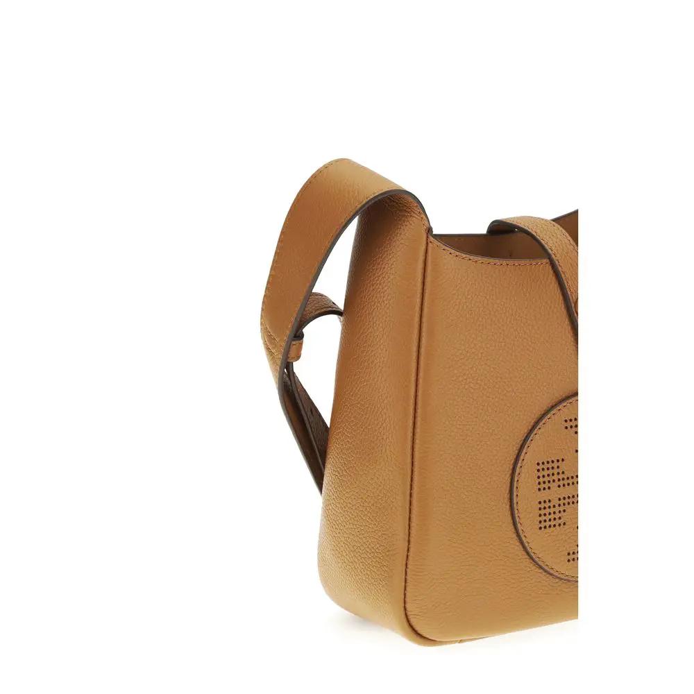 Sac à bandoulière Tory Burch en cuir de veau marron Bos Taurus