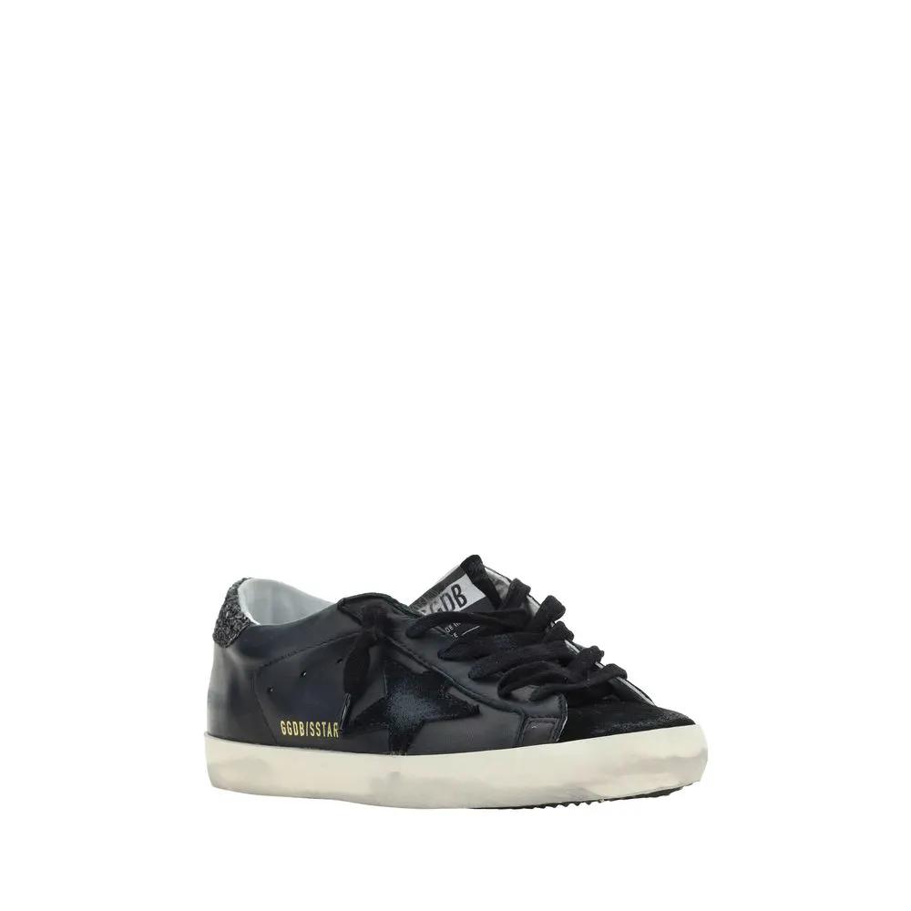 Baskets Golden Goose noires en agneau Ovis Aries Aries