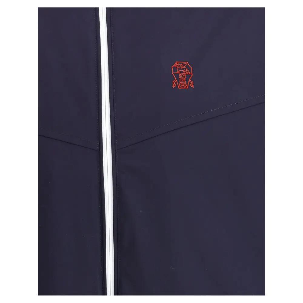 Brunello Cucinelli Blue Polyamide Shell Jacket