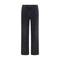 Jean The Row droit en coton noir