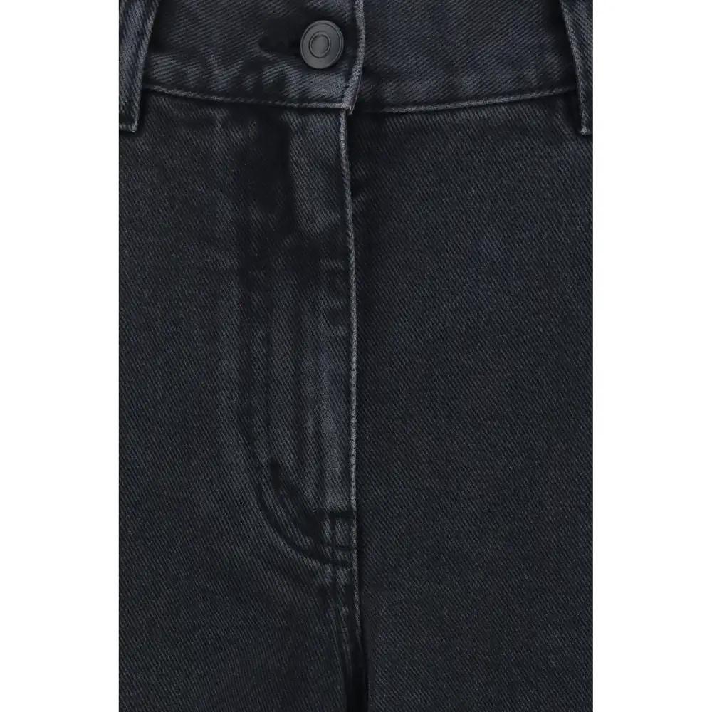 Jean The Row droit en coton noir