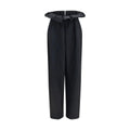 Pantalon décontracté Oves Aries en laine noire Khaite