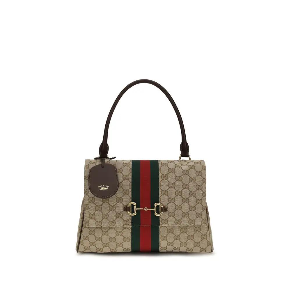 Sac à main Gucci en tissu beige