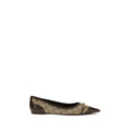Ballerines en tissu beige Gucci