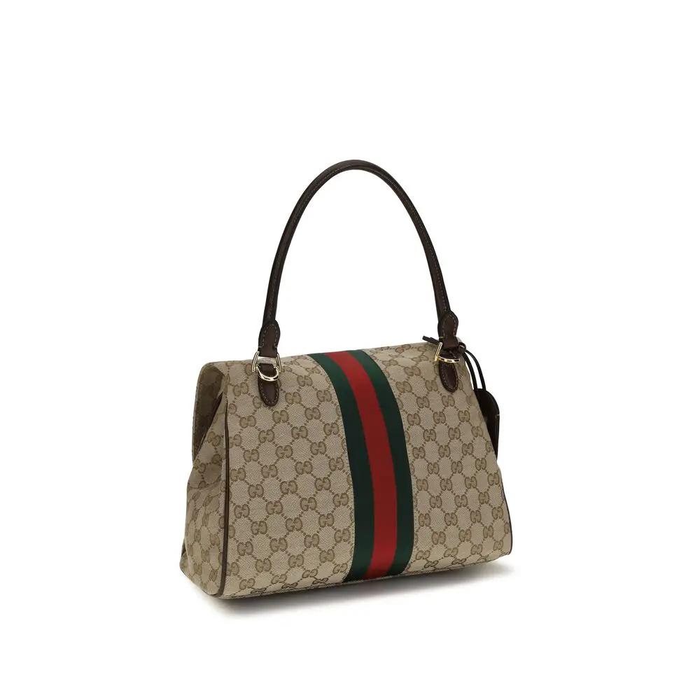 Sac à main Gucci en tissu beige