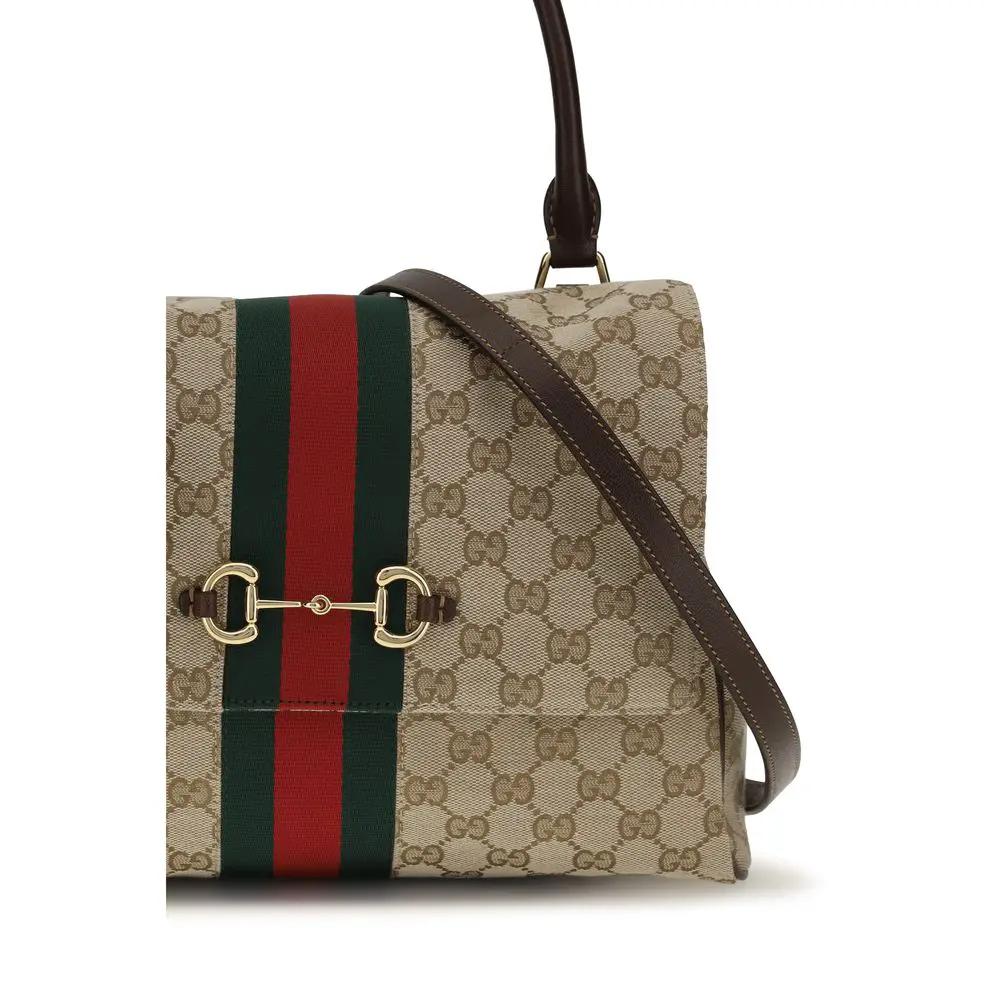 Sac à main Gucci en tissu beige