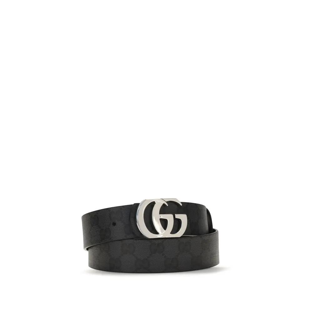Ceinture Gucci Bos Taurus Regular en cuir de veau noir
