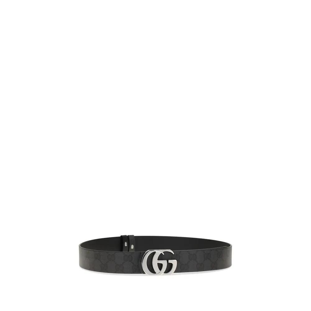 Ceinture Gucci Bos Taurus Regular en cuir de veau noir