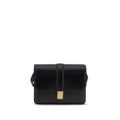 Khaite Black Calf Leather Bos Taurus Shoulder Bag