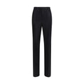 Pantalon de costume en soie noire Gucci