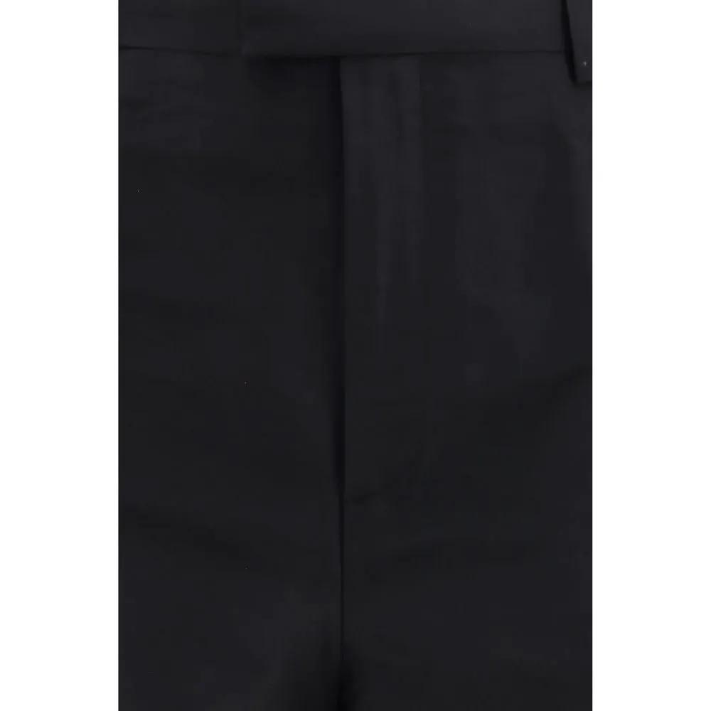 Pantalon de costume en soie noire Gucci