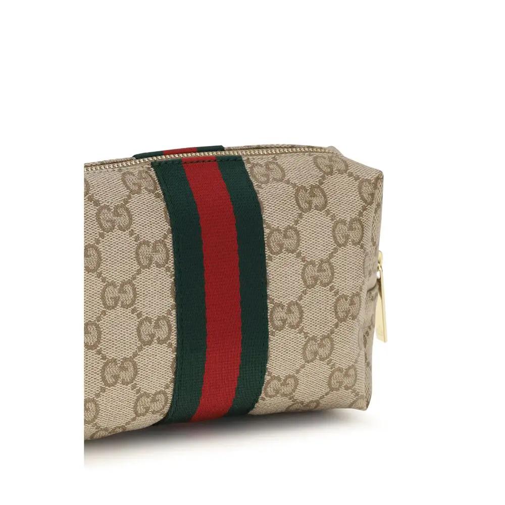 Portefeuille Gucci en toile beige