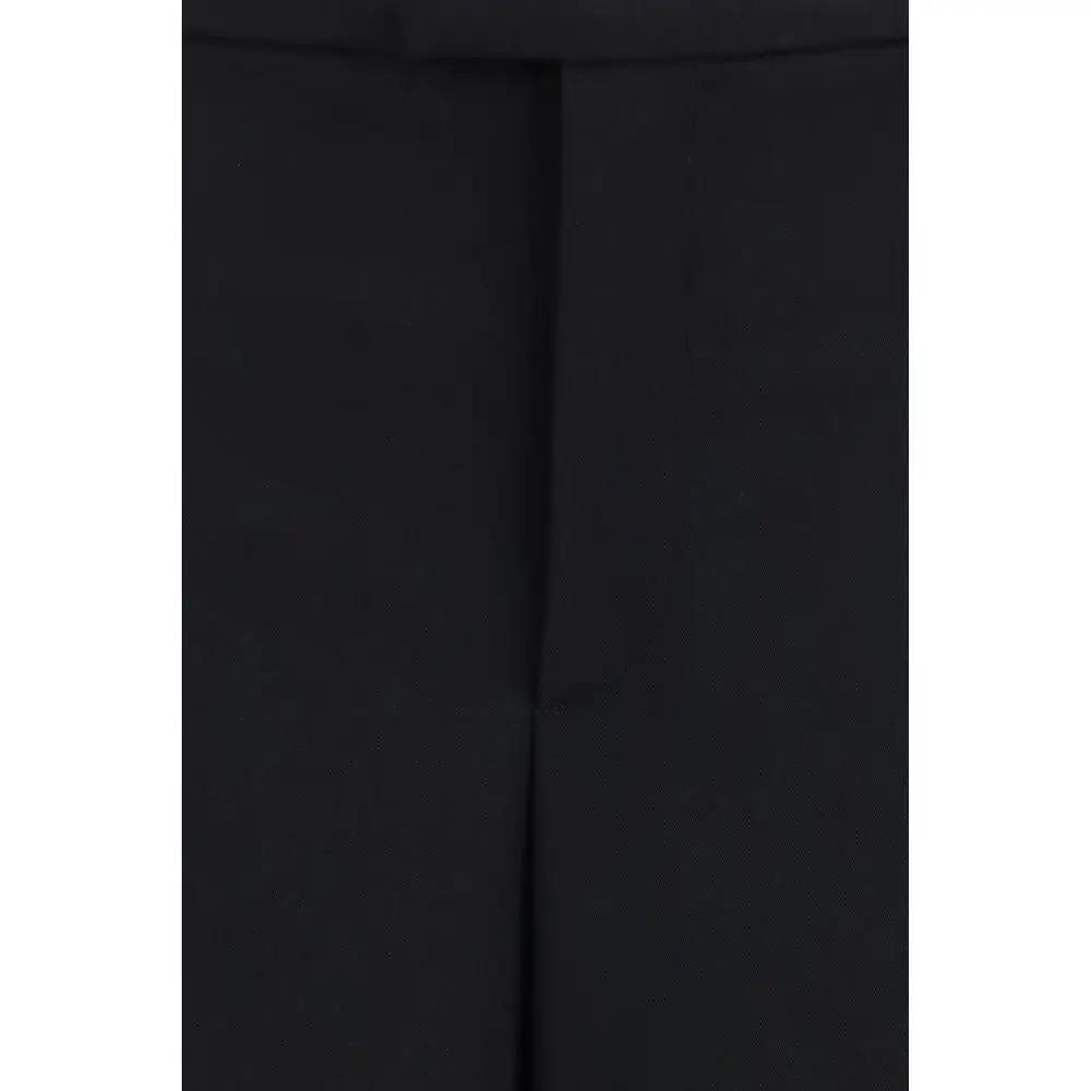 Gucci Black Wool Oves Aries Casual Pants
