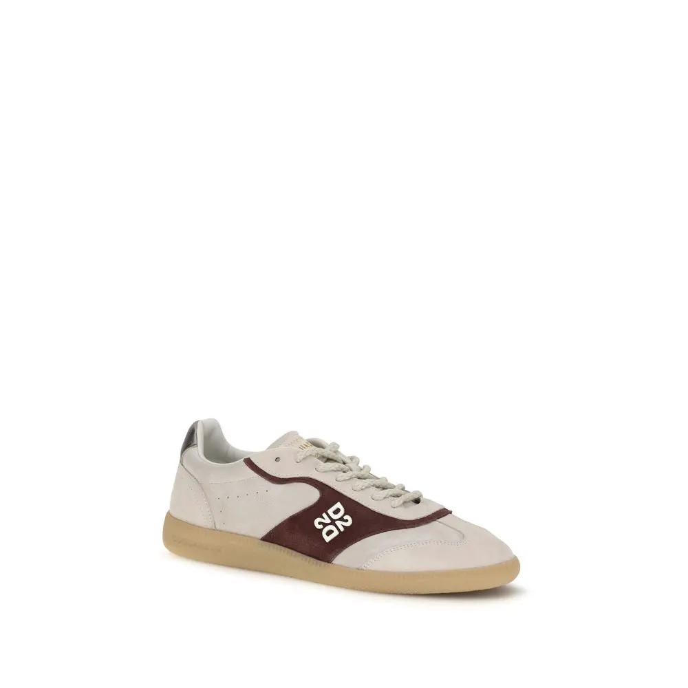 Baskets basses Bos Taurus en cuir de veau beige Dsquared²