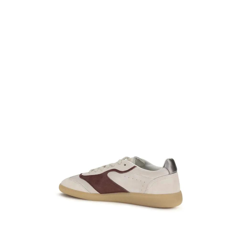 Baskets basses Bos Taurus en cuir de veau beige Dsquared²