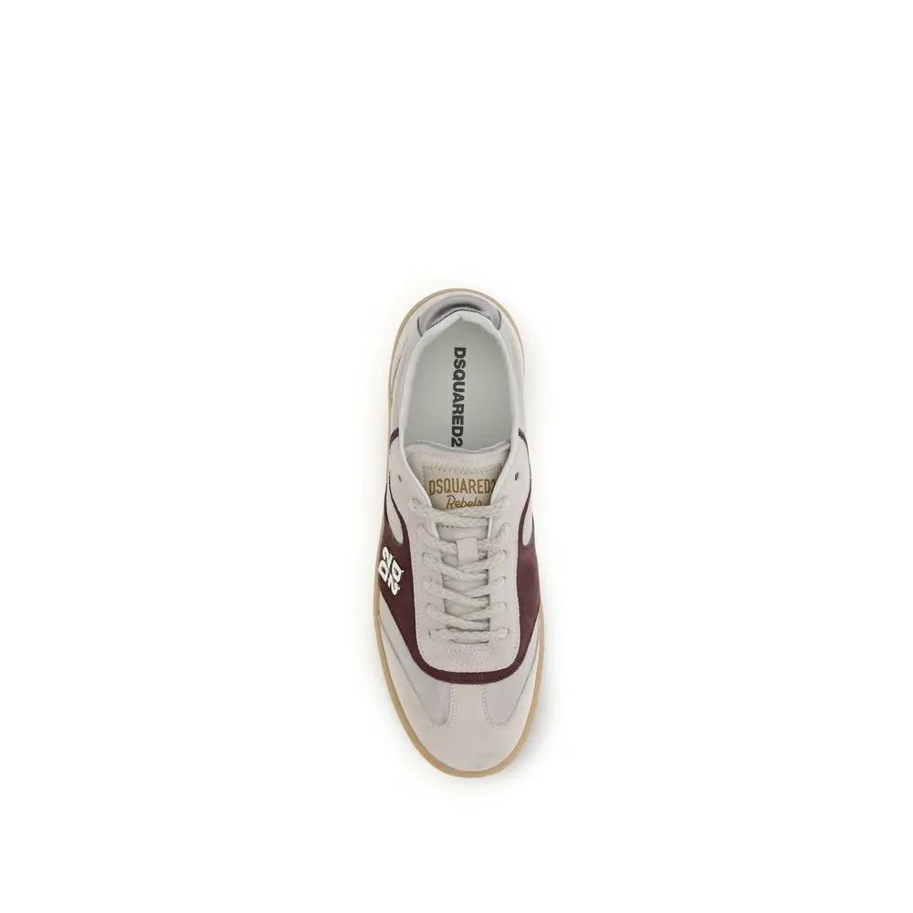 Baskets basses Bos Taurus en cuir de veau beige Dsquared²