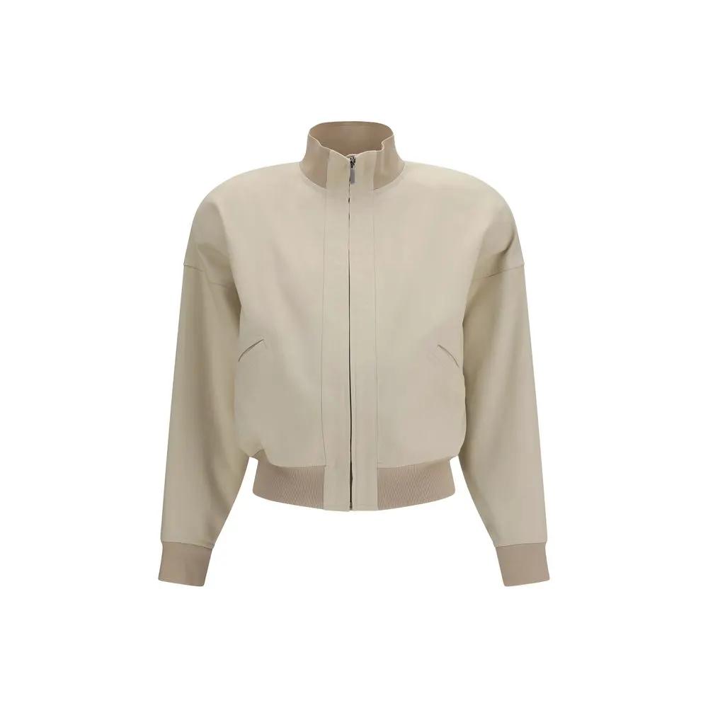Bomber Gucci en coton beige