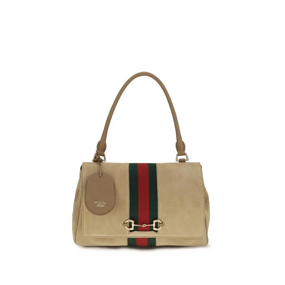 Sac à main Gucci Bos Taurus en cuir de veau beige