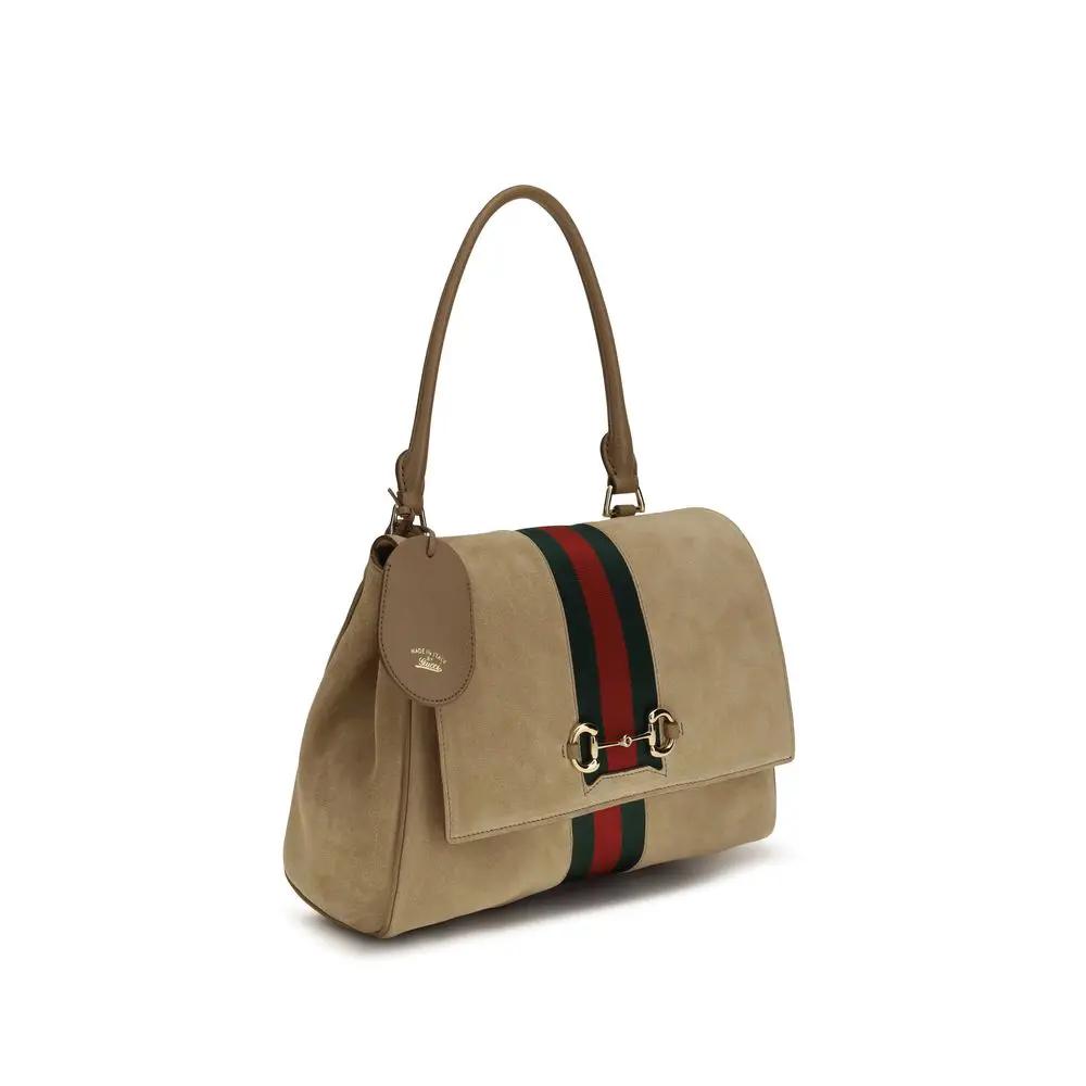Sac à main Gucci Bos Taurus en cuir de veau beige