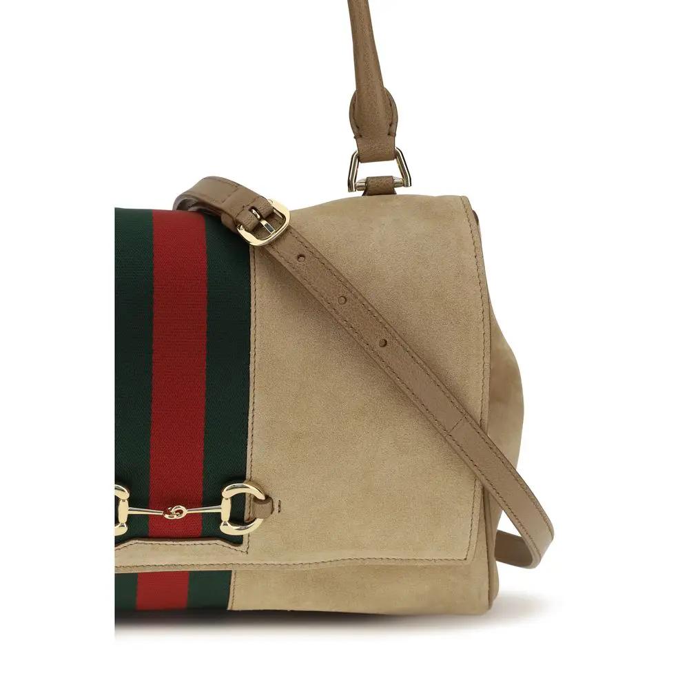Sac à main Gucci Bos Taurus en cuir de veau beige