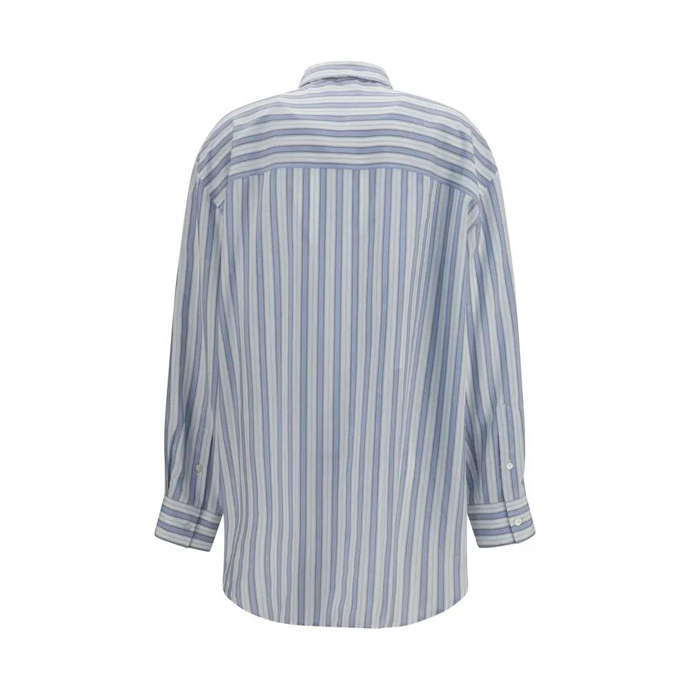 Gucci Blue Silk Shirt