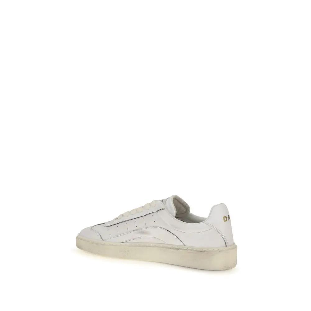 Baskets basses Dsquared² en cuir de veau blanc Bos Taurus