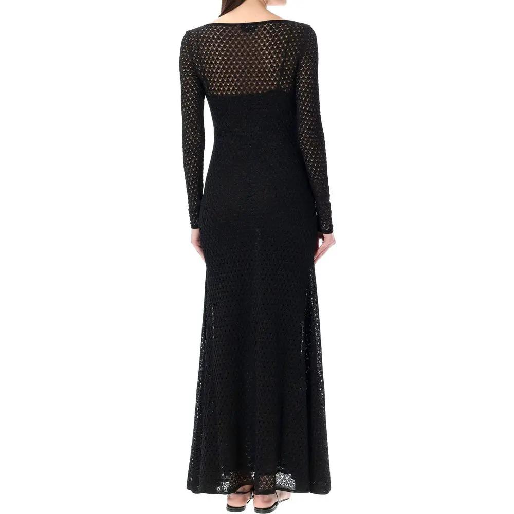 Tom Ford Black Metallic Fibre Casual Dress