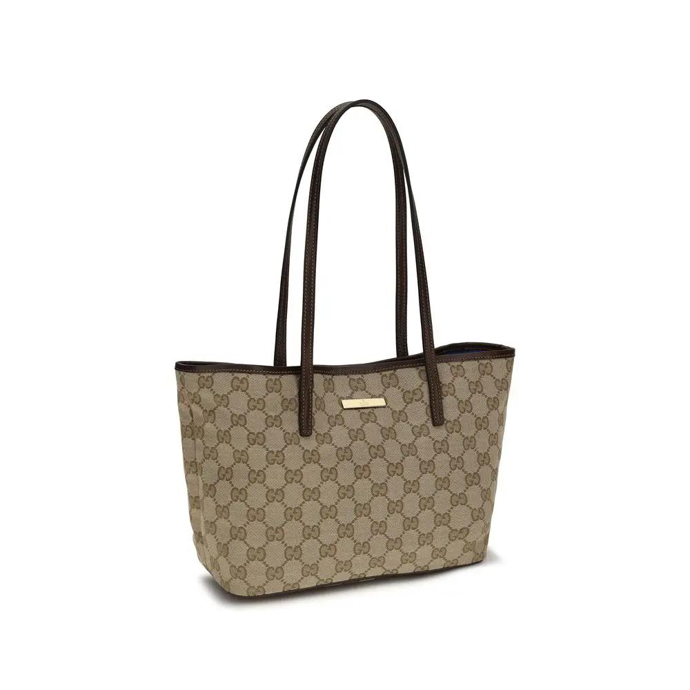 Sac à main Gucci en tissu beige