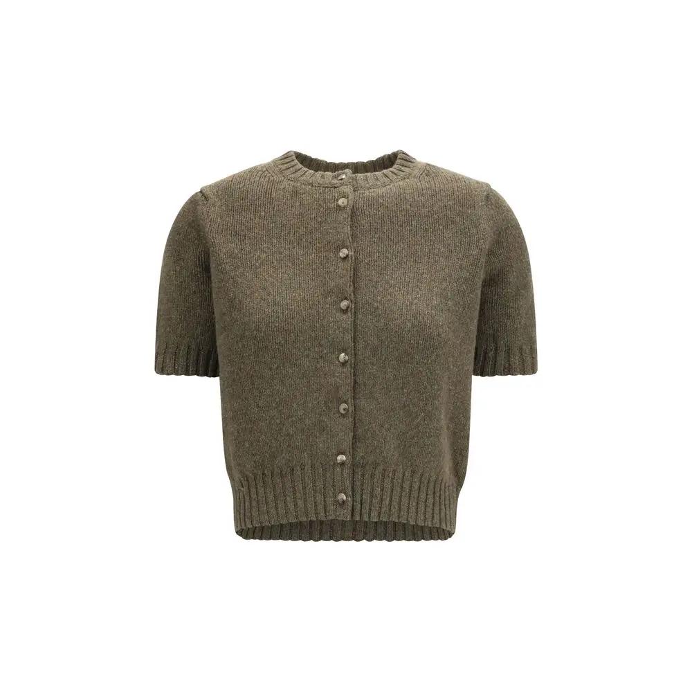 Khaite Bicolor Cashmere Cardigan