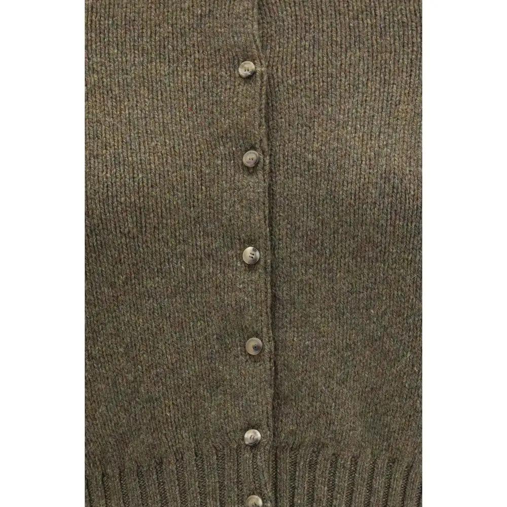 Khaite Bicolor Cashmere Cardigan