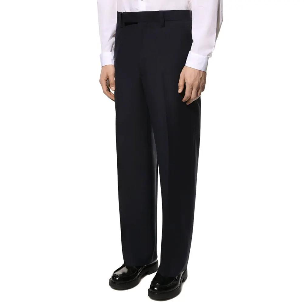 Pantalon de costume Prada en laine bleue