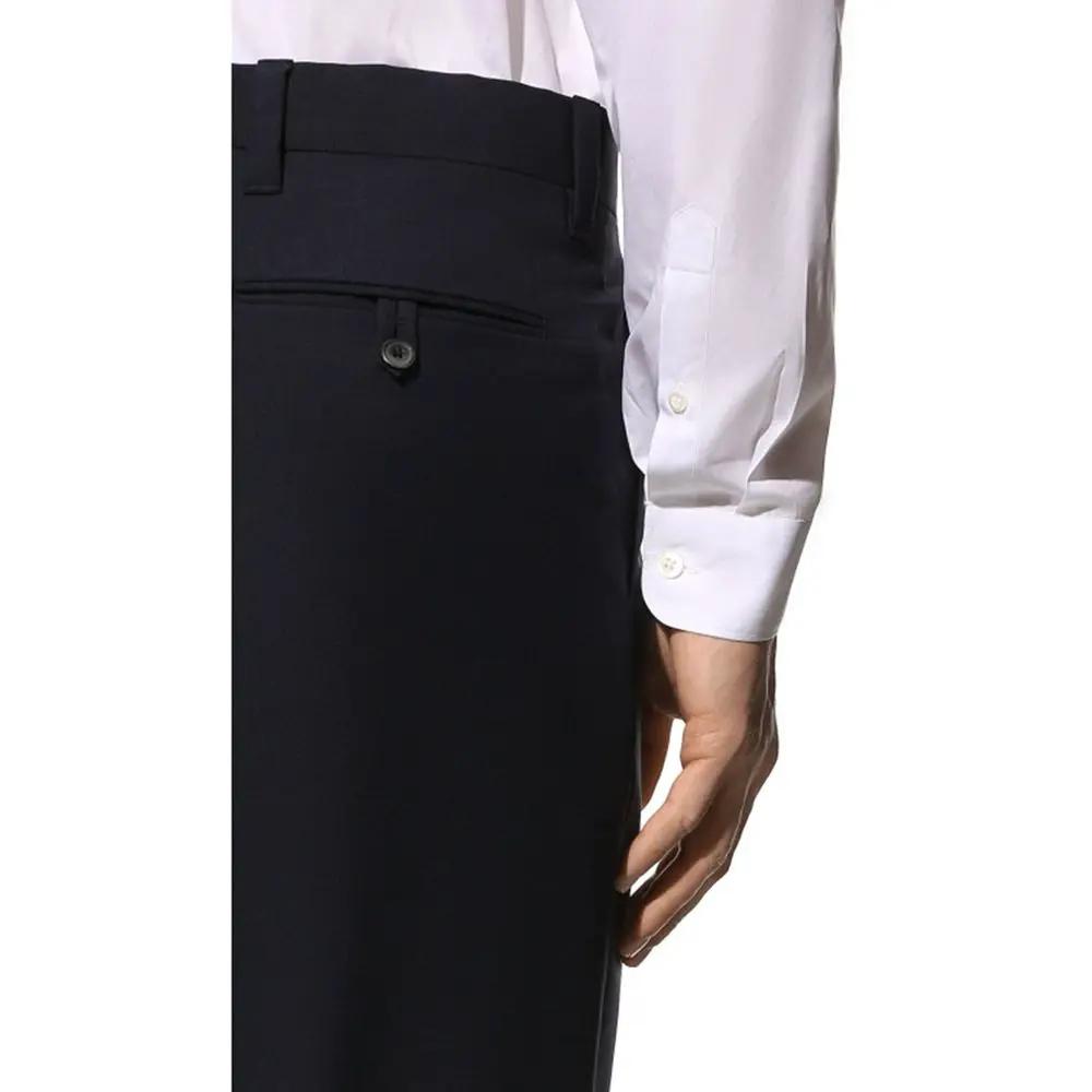 Pantalon de costume Prada en laine bleue
