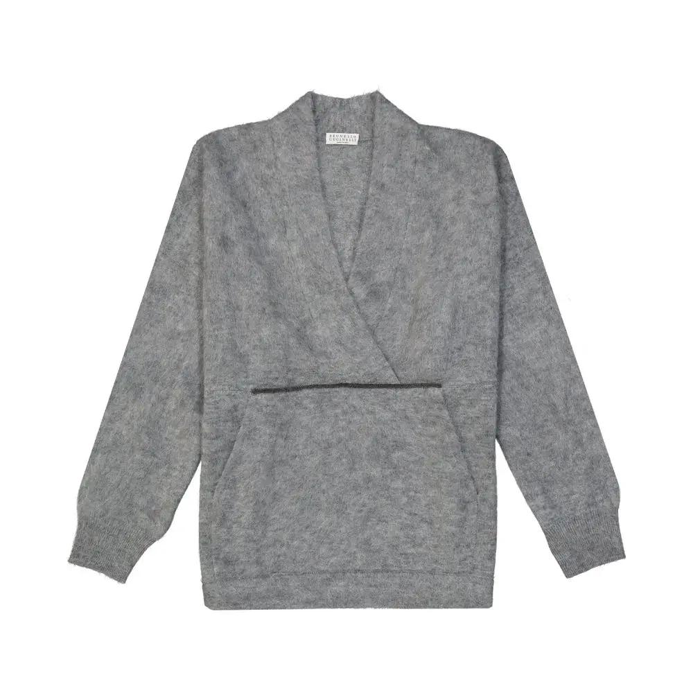 Sweat-shirt Brunello Cucinelli en laine grise